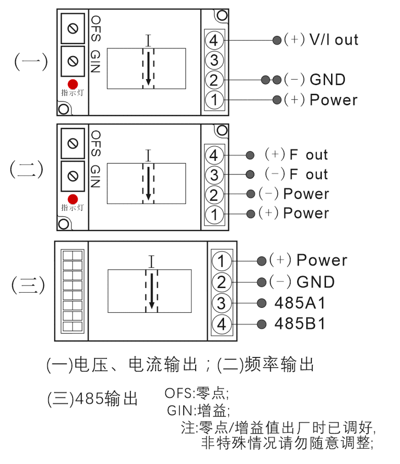 X3直流電流變送器接線圖