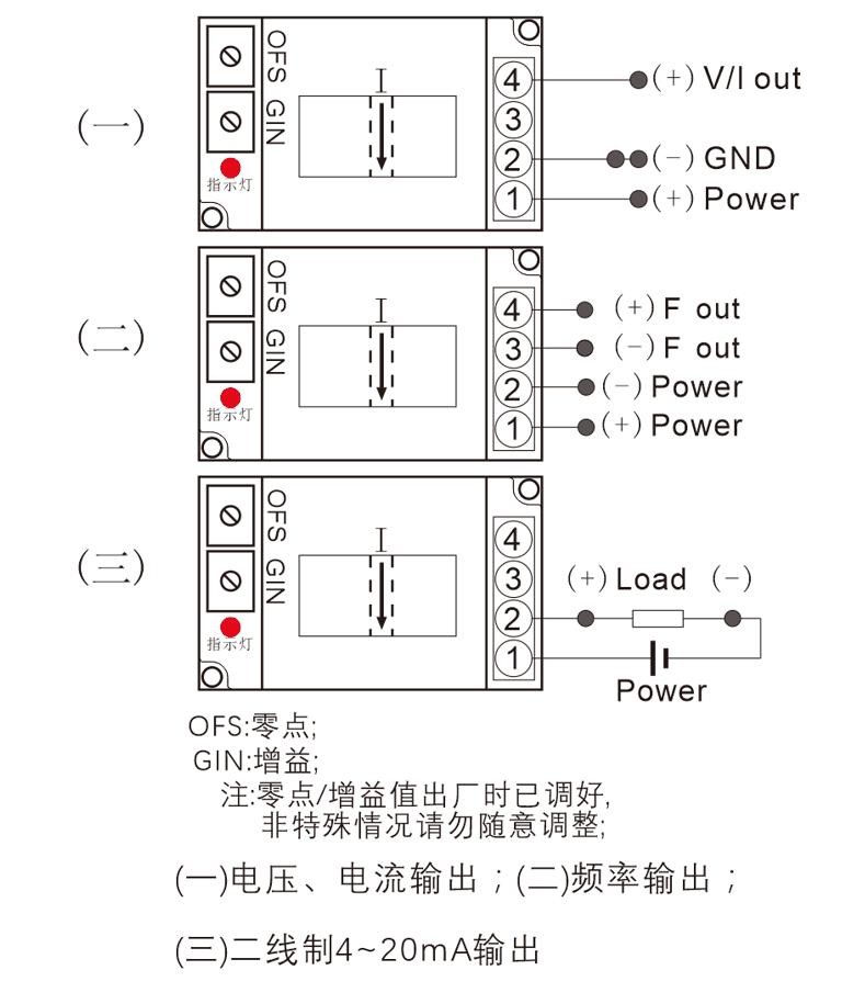 Z1直流電壓變送器接線圖